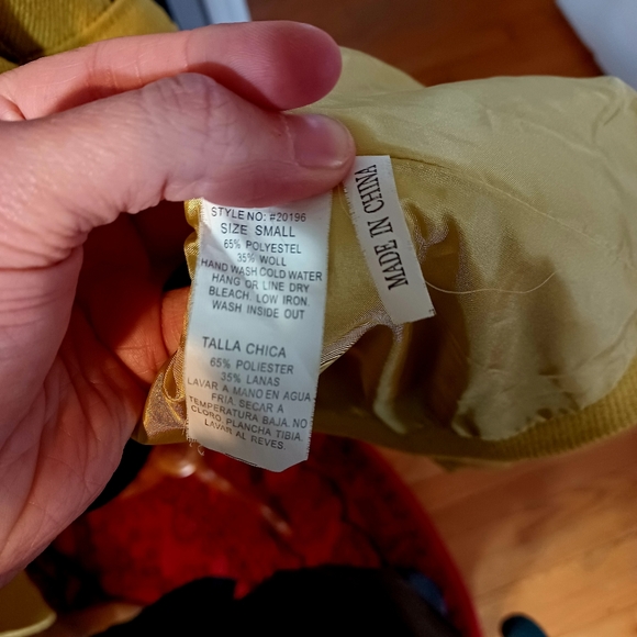 VTG Style Anthropologie Mustard Seed Yellow Jacket - Picture 13 of 13